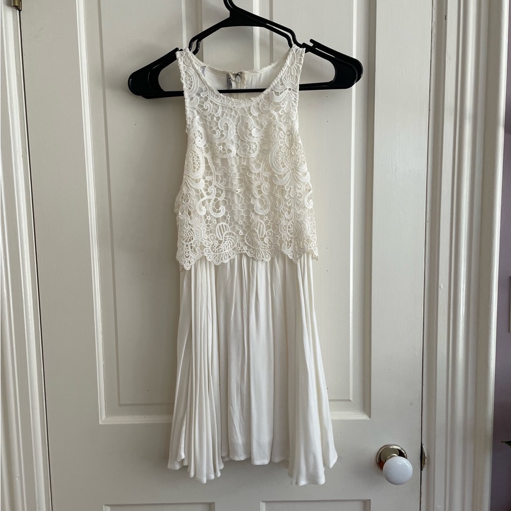 White Princess Polly lace mini dress